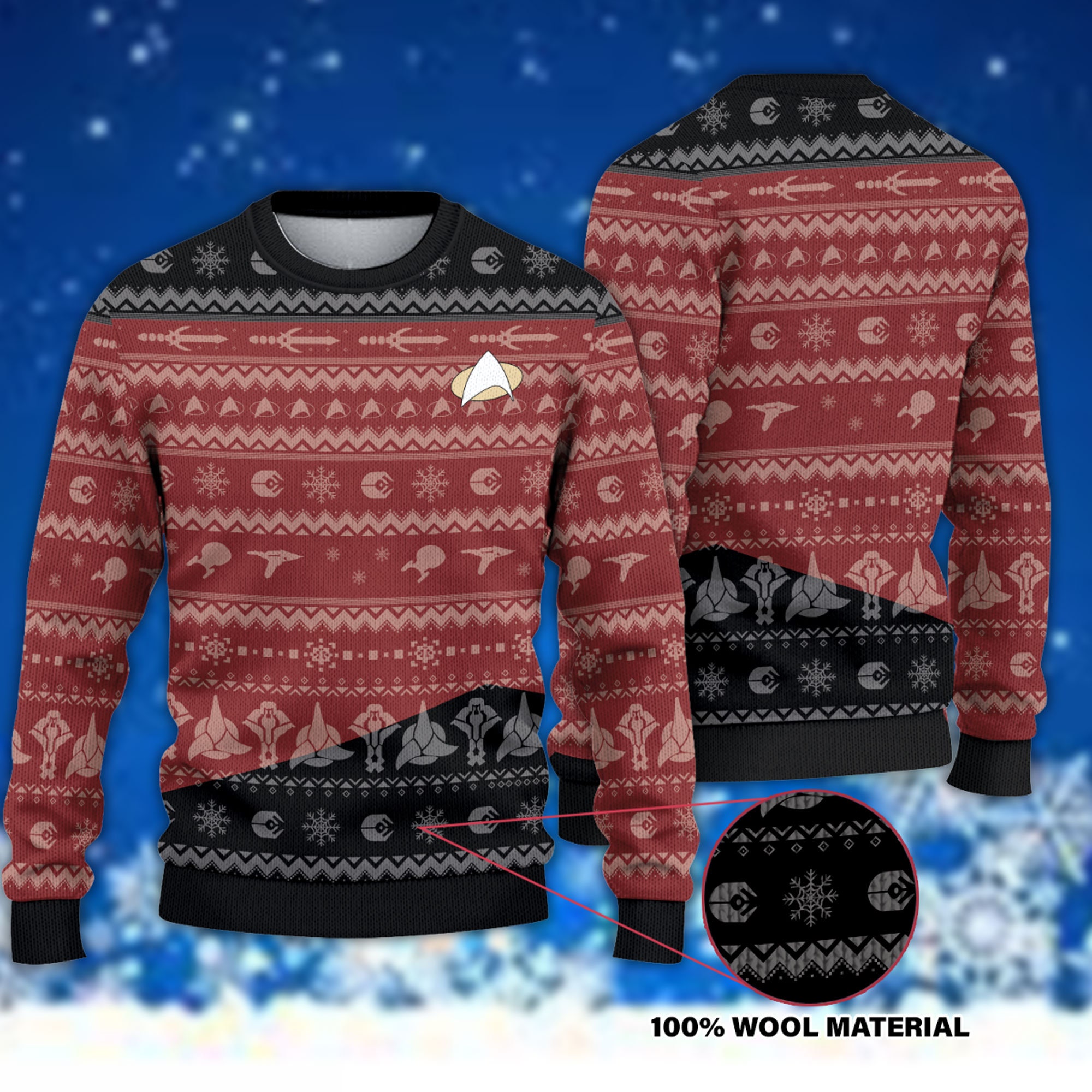 Star Trek Ugly Christmas Sweater