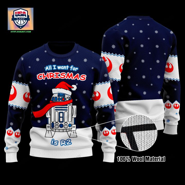 Star Wars All I Want For Christmas Is R2 Christmas Sweater