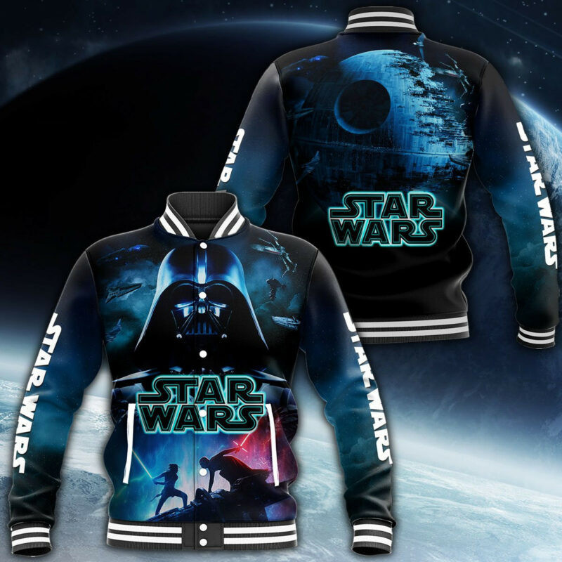 Star Wars All Over Print Fashion Baseball Jacket for Men & Women | Sci-Fi Fan Gift