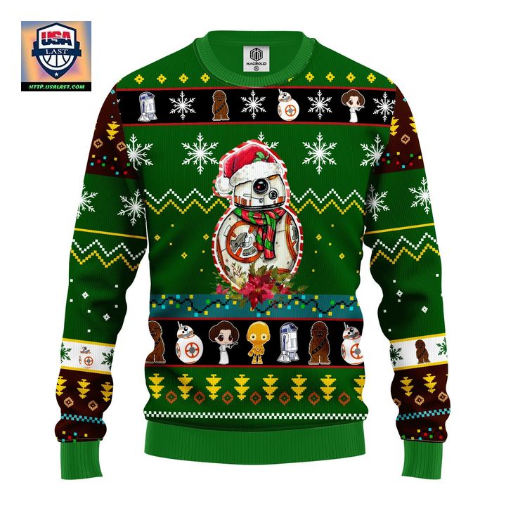 Star Wars B88 Ugly Christmas Sweater Green 1 Amazing Gift Idea Thanksgiving Gift