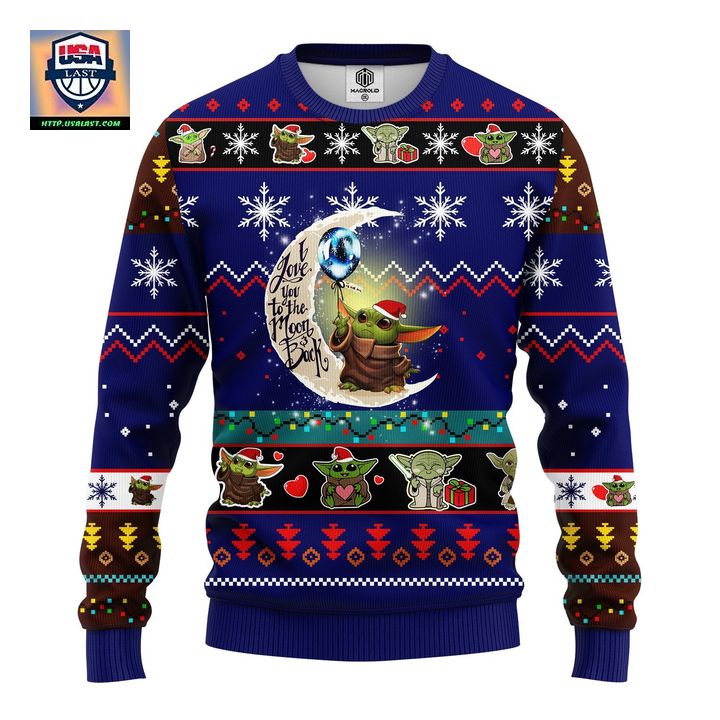 Star Wars Baby Yoda Cute Ugly Christmas Sweater Blue 1 Amazing Gift Idea Thanksgiving Gift