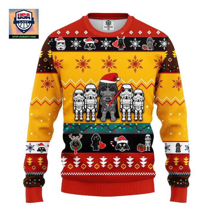 Star Wars Cute Ugly Christmas Sweater Yellow 1 Amazing Gift Idea Thanksgiving Gift