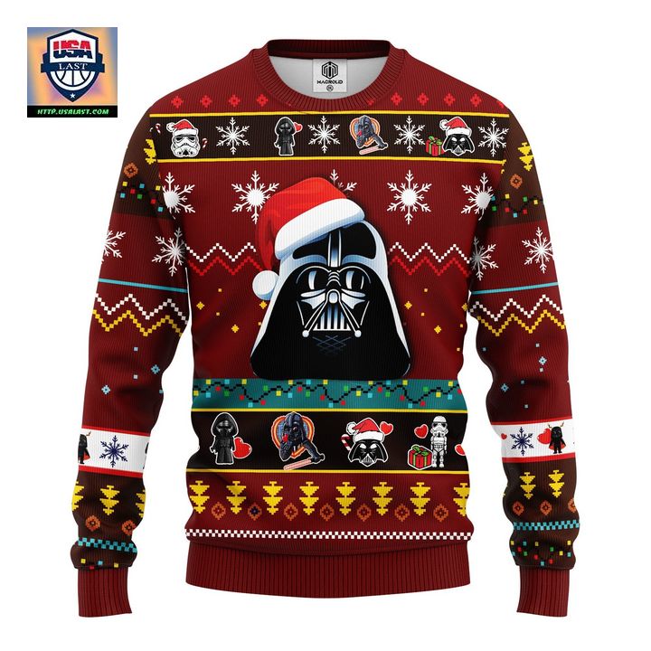 Star Wars Dark Vader Ugly Christmas Sweater Red 1- Amazing Gift Idea Thanksgiving Gift