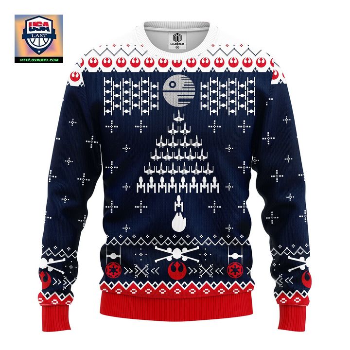 Star Wars Fight Ship Ugly Christmas Sweater Amazing Gift Idea Thanksgiving Gift