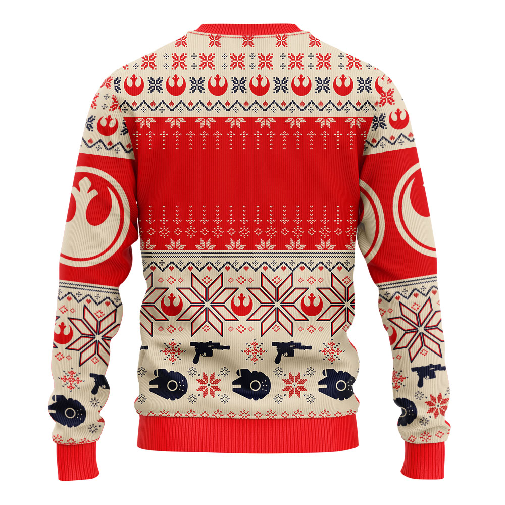 Star Wars Han & Leia Couples Ugly Christmas Sweater Perfect Holiday Gift - Image 3