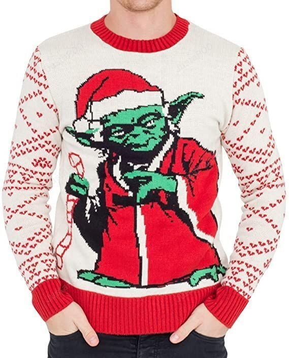 Star Wars Jedi Yoda Ugly Christmas Sweater, Perfect Holiday Gift