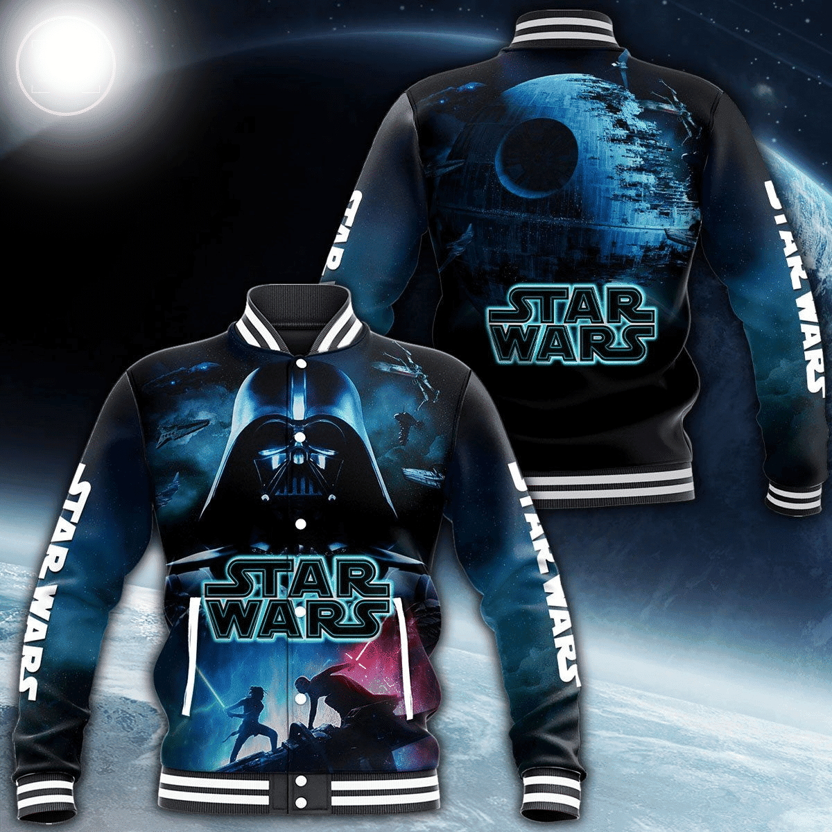Star Wars Movies Fashion Baseball Jacket for Men & Women | Sci-Fi Fan Gift