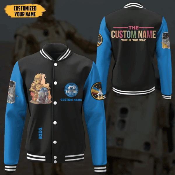 Star Wars Personalized Name Baseball Jacket for Men & Women | Sci-Fi Fan Gift