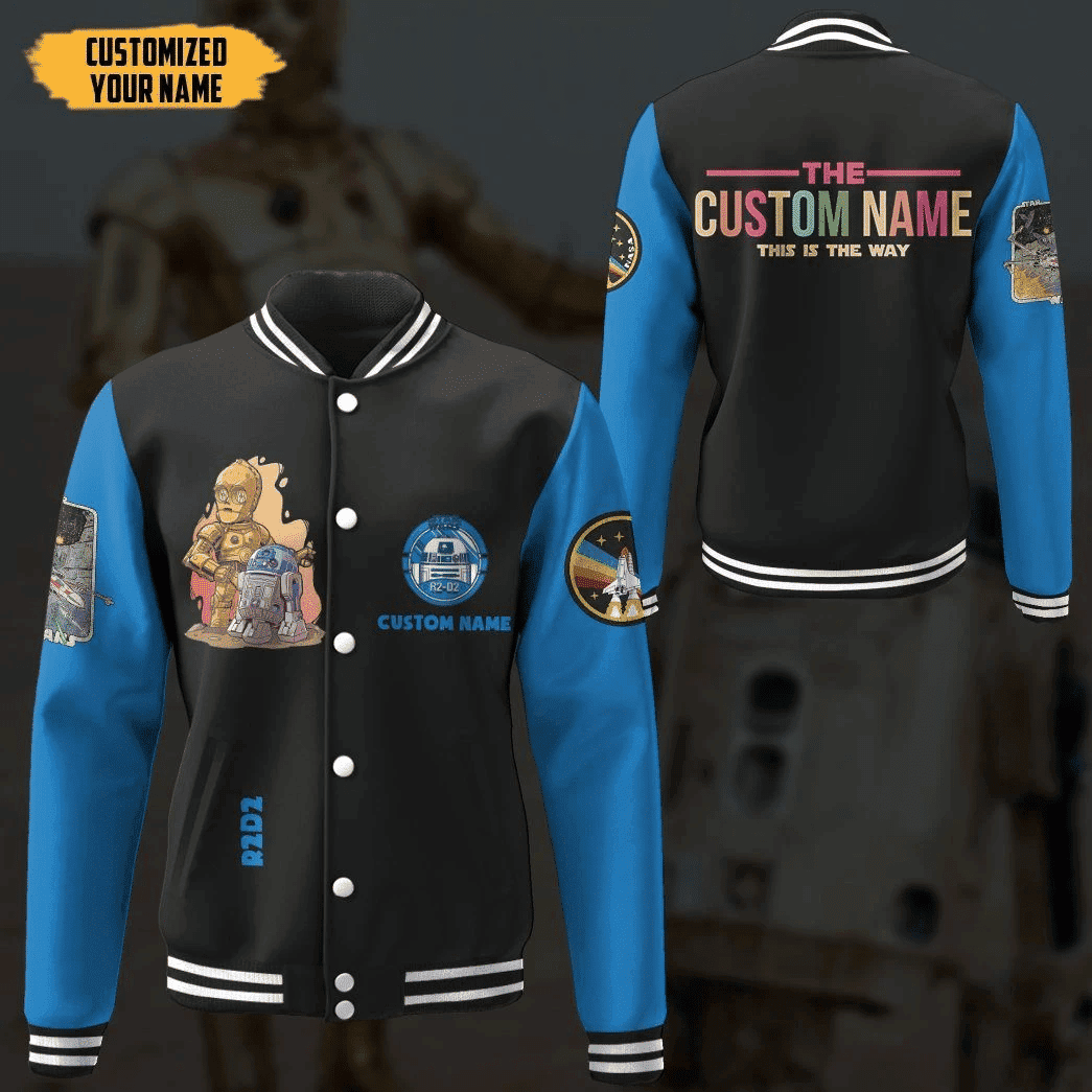 Star Wars Personalized Name Fashion Baseball Jacket for Men & Women | Sci-Fi Fan Gift
