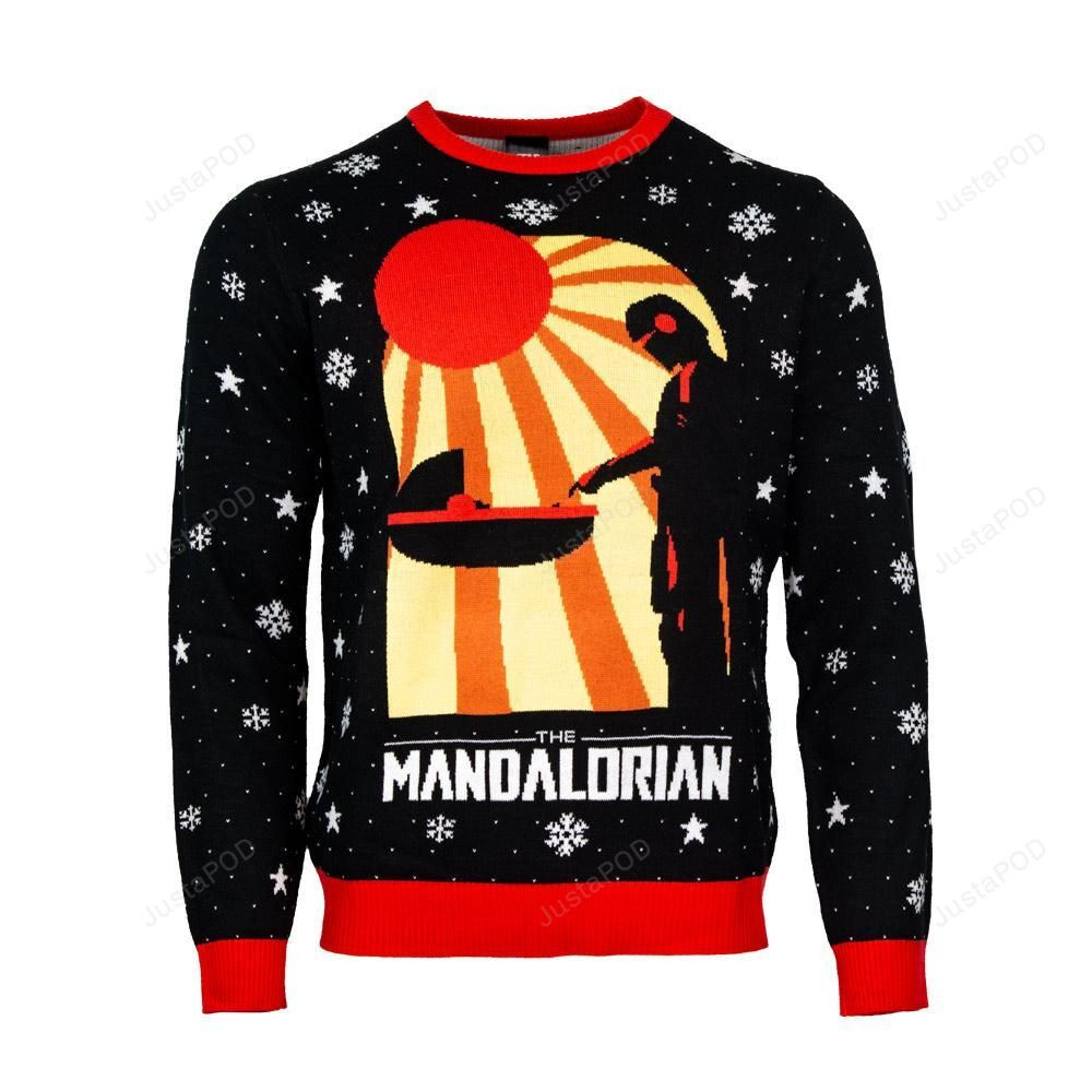 Star Wars The Mandalorian Christmas Ugly Christmas Sweater, Perfect Holiday Gift