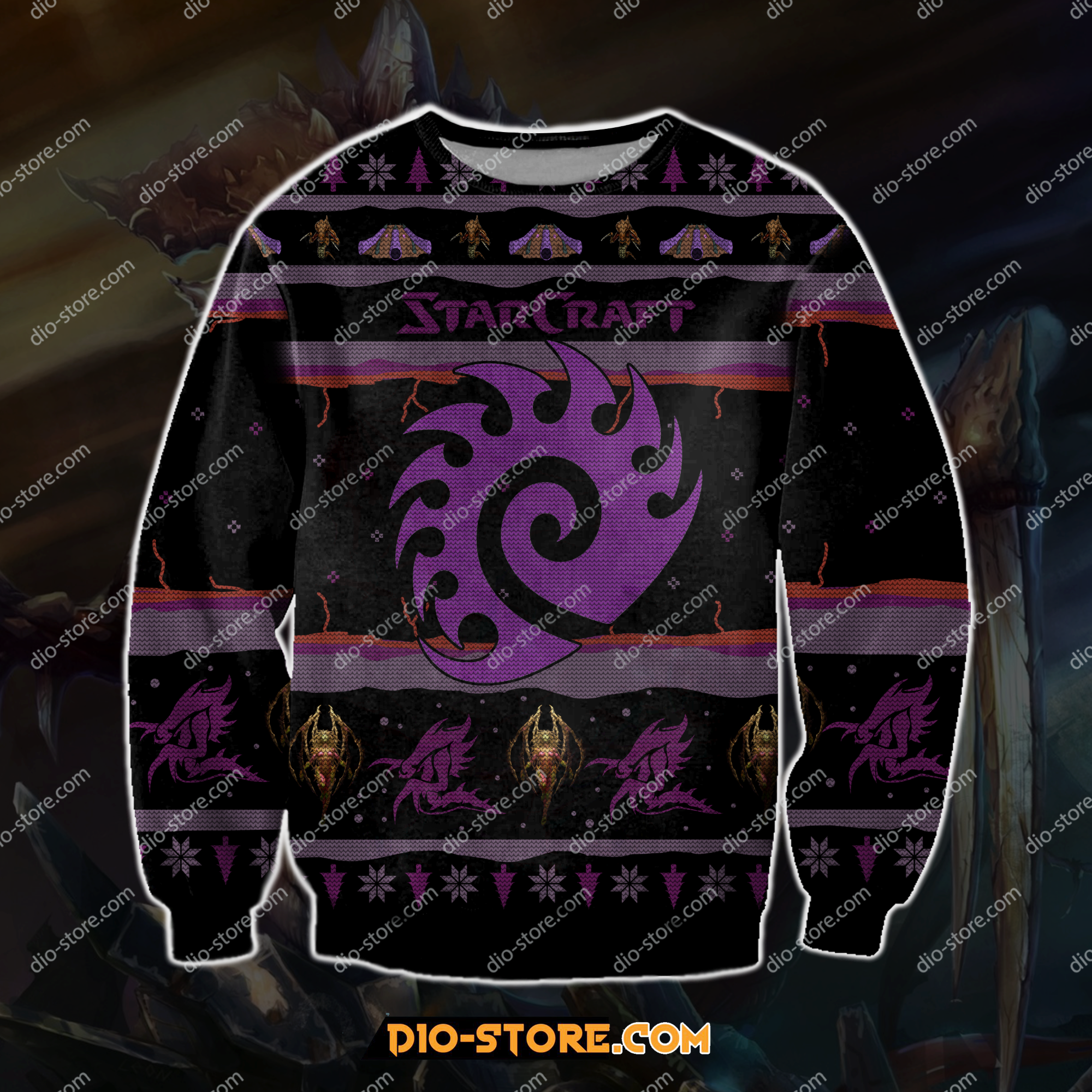 Starcraft 3D Print Knitting Pattern Ugly Christmas Sweater