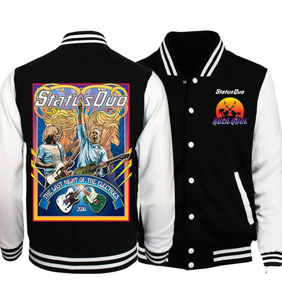 Status Quo Fashion Baseball Jacket for Men & Women | Music Band Fan Gift