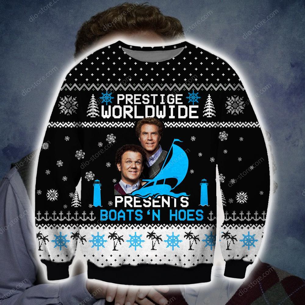 Step Brothers Knitting Pattern 3D Print Ugly Christmas Sweater