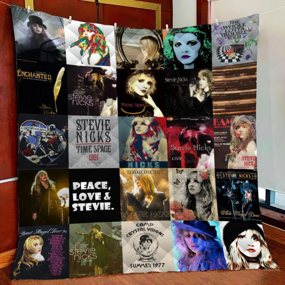 Stevie Nicks Fleece Blanket Quilt Blanket