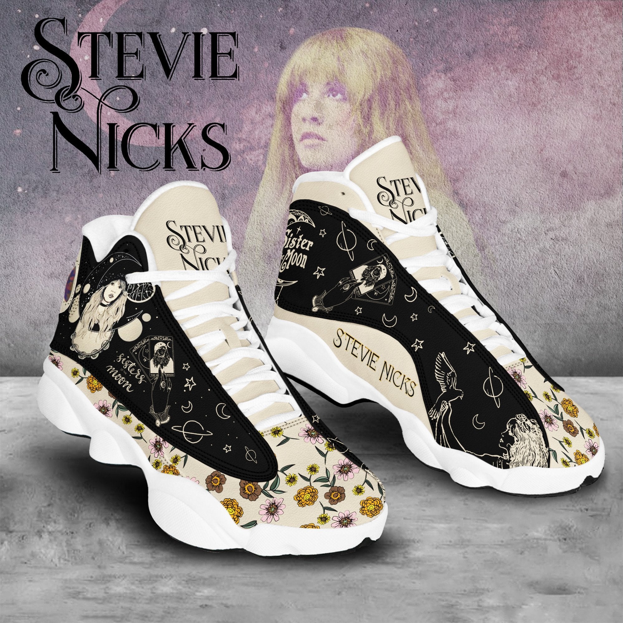 Stevie Nicks JD13 Sneakers Shoes for Men & Women | Stylish Streetwear Shoes