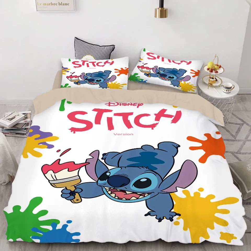 Stitch Duvet Cover Quilt Cover Pillowcase Bedding Set Bed Linen Home Bedroom Decor