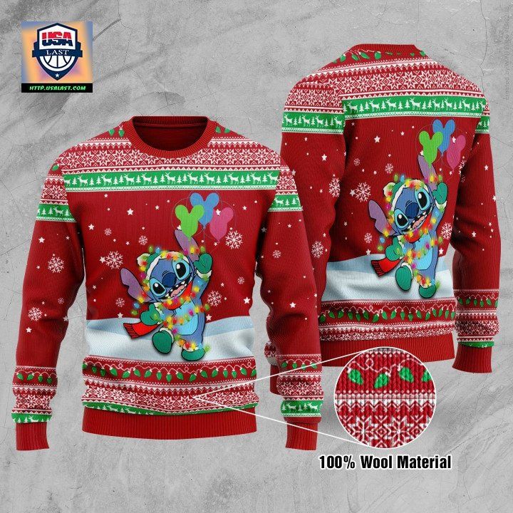 Stitch Light Shape Christmas Sweater Sweater