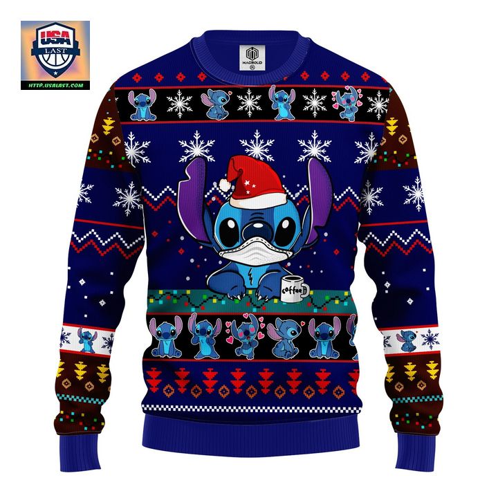 Stitch Ugly Christmas Sweater Blue 1 Amazing Gift Idea Thanksgiving Gift