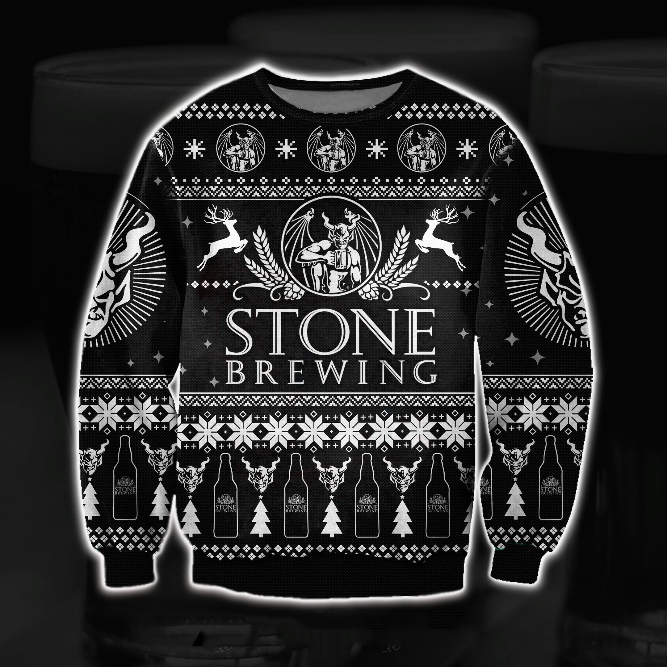 Stone Brewing 3D All Over Print Ugly Christmas Sweater