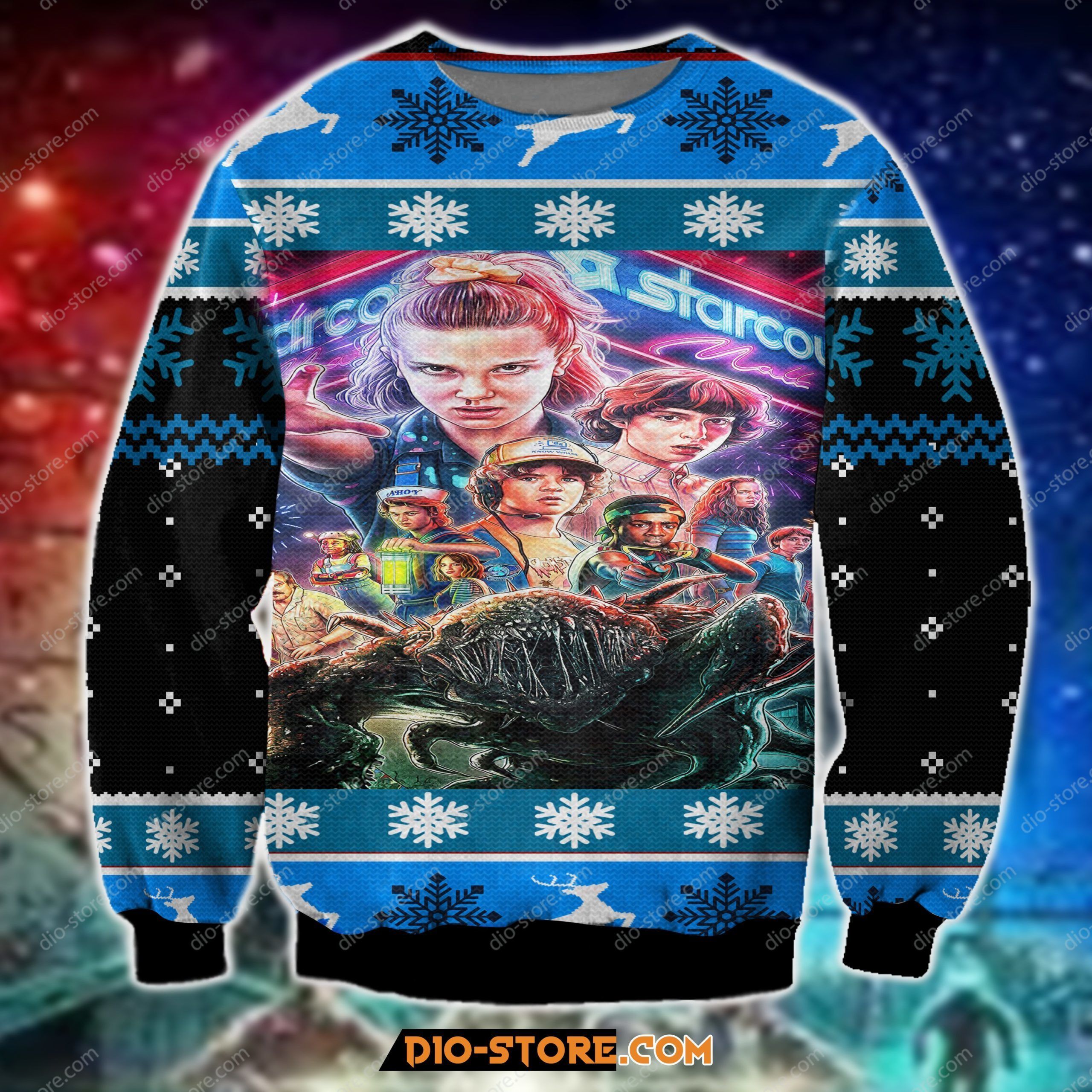 Stranger Things 3D Print Knitting Pattern Ugly Christmas Sweater