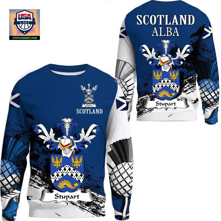 Stupart Scottish Family Crest Scotland Special Sweater 