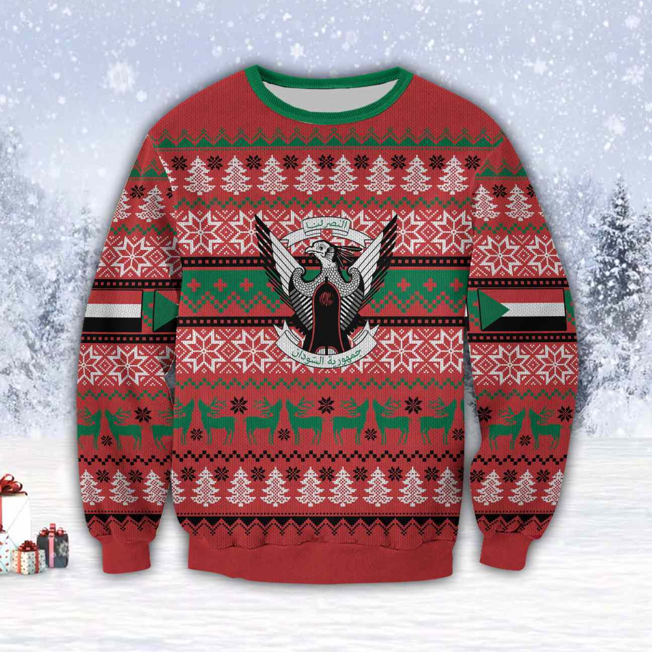 Sudan Country 3D All Over Print Ugly Christmas Sweater