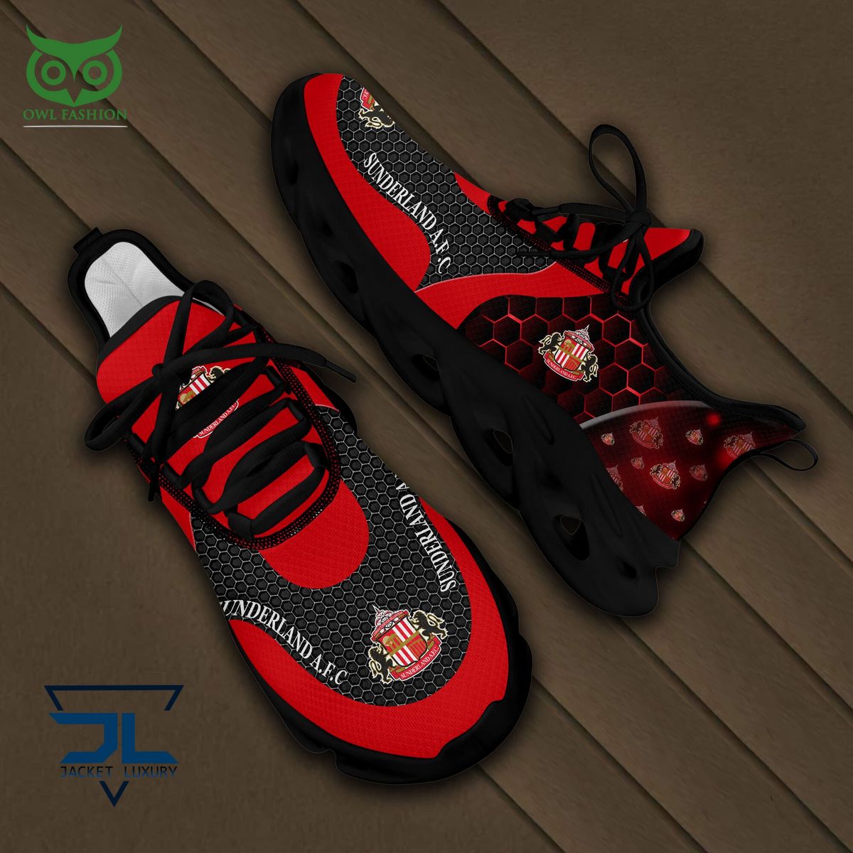 Sunderland AFC Max Soul Shoes Sneakers for Men And Women – Soccer Fan Shoes, Team Sneakers