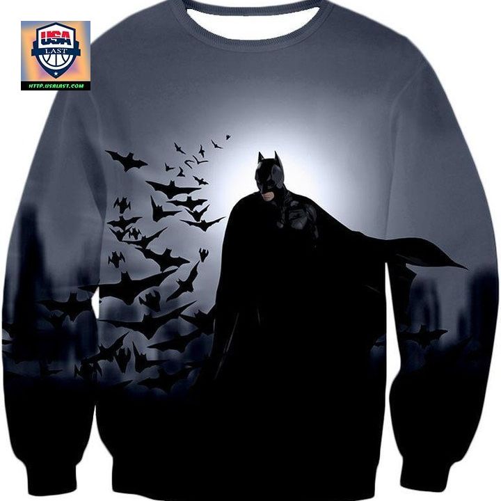 Super Hero Gotham Vigilante Batman Graphic Action Sweater
