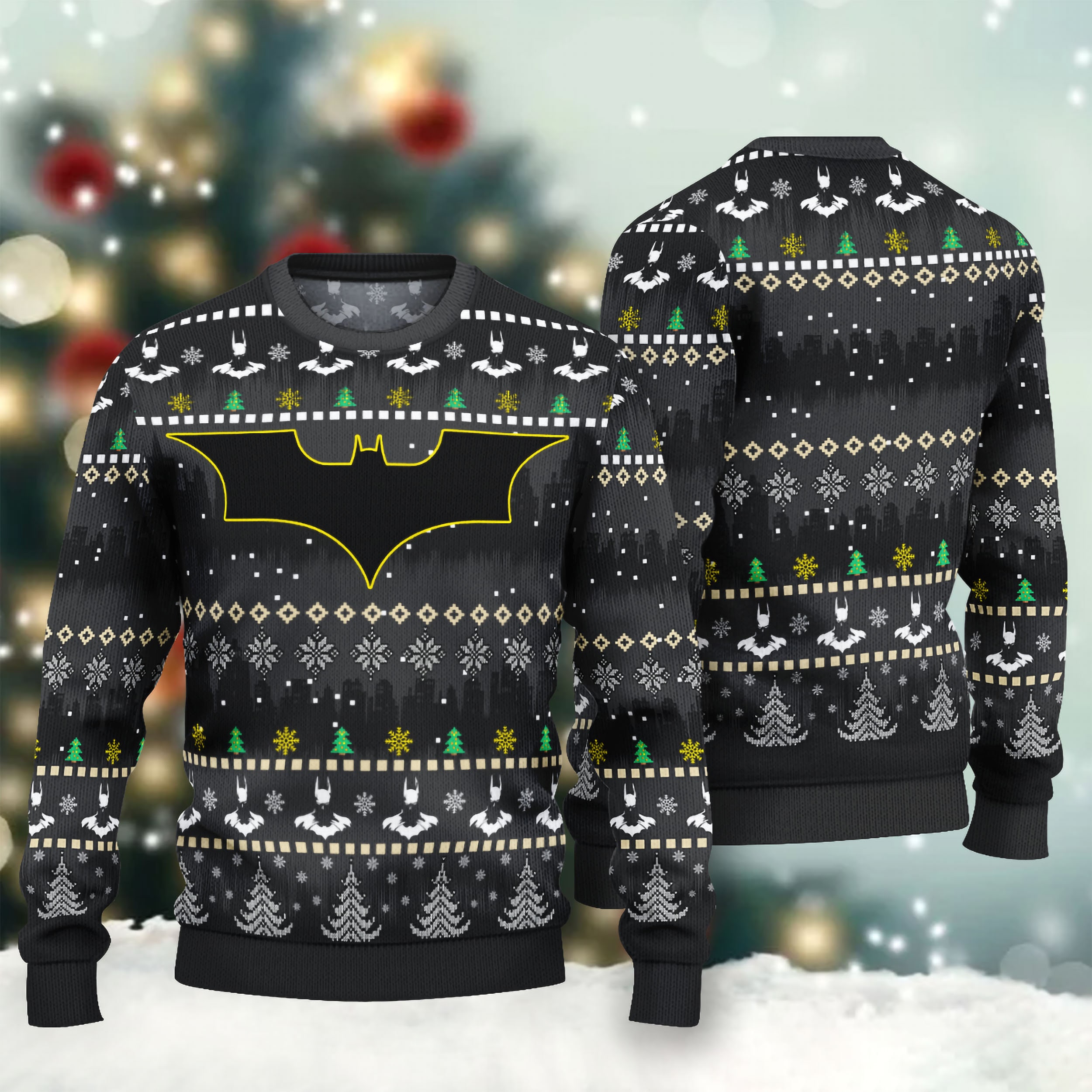 Super Heroes Ugly Christmas Sweater