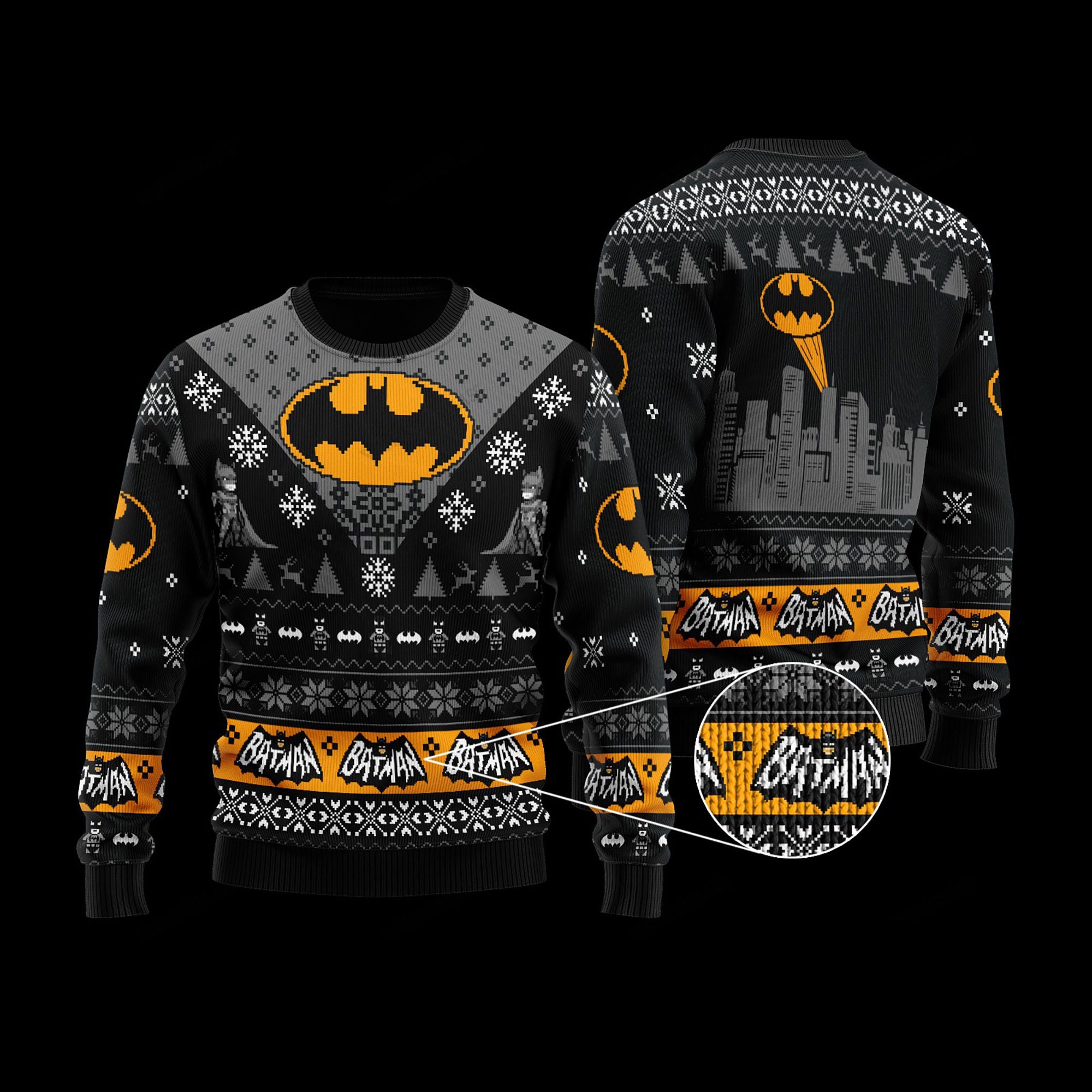 Super Heroes Ugly Christmas Sweater