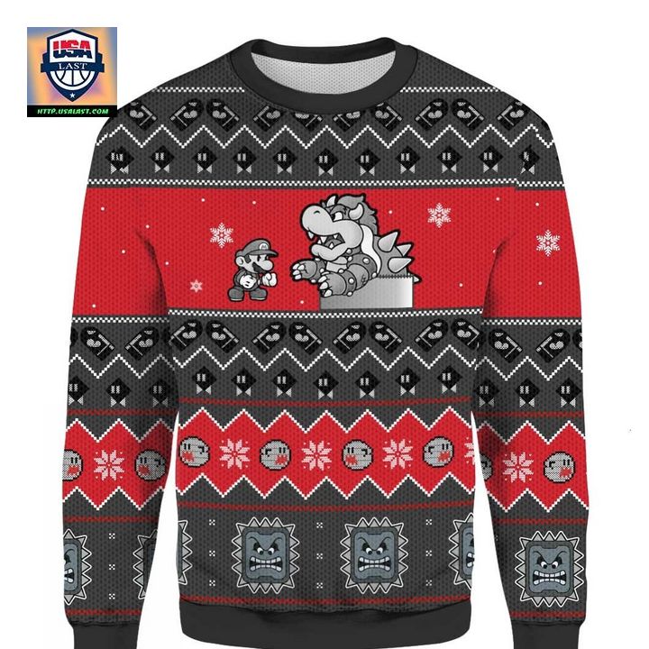 Super Mario No Pain No Game Ugly Christmas2022 3D Sweater