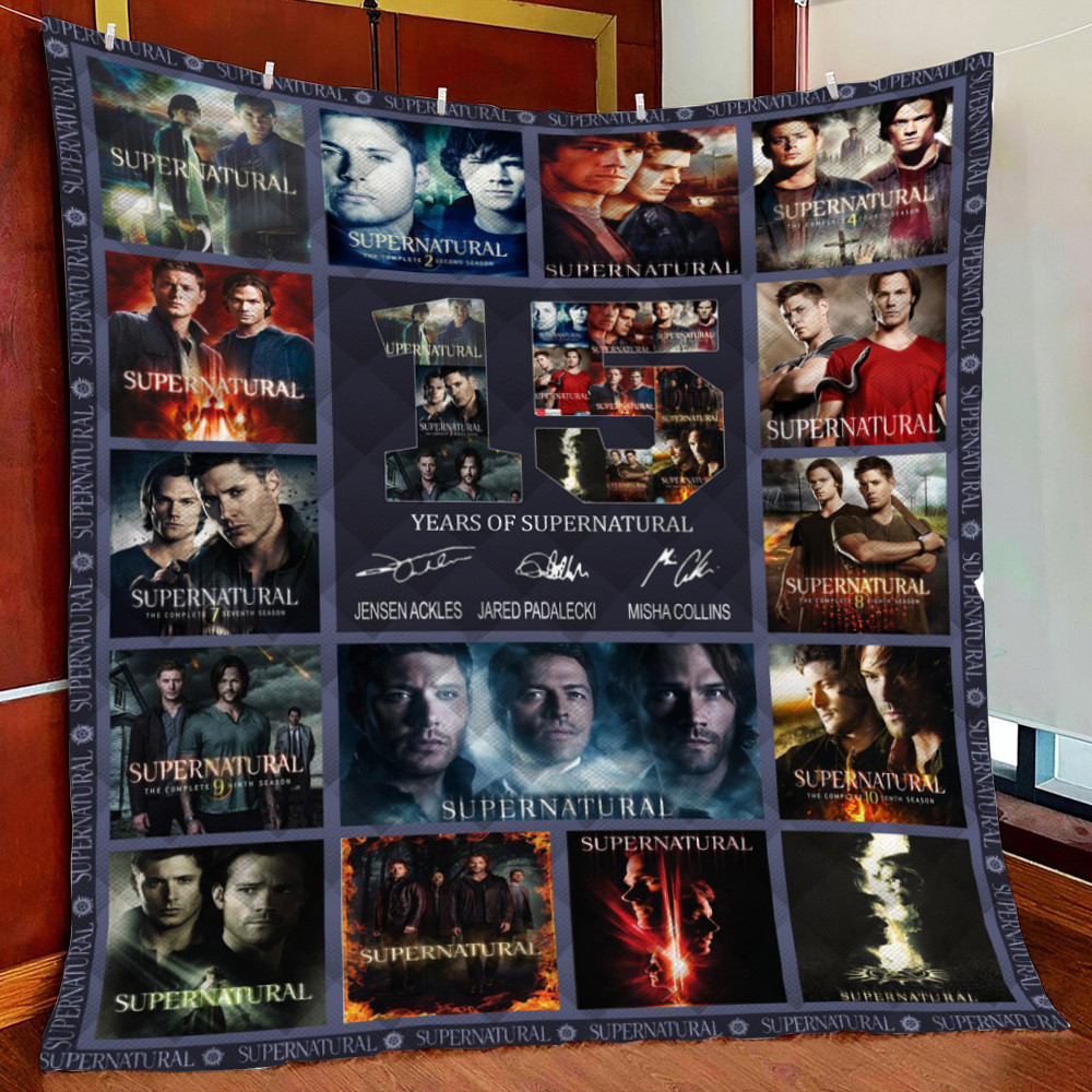 Supernatural Fleece Blanket Quilt Blanket