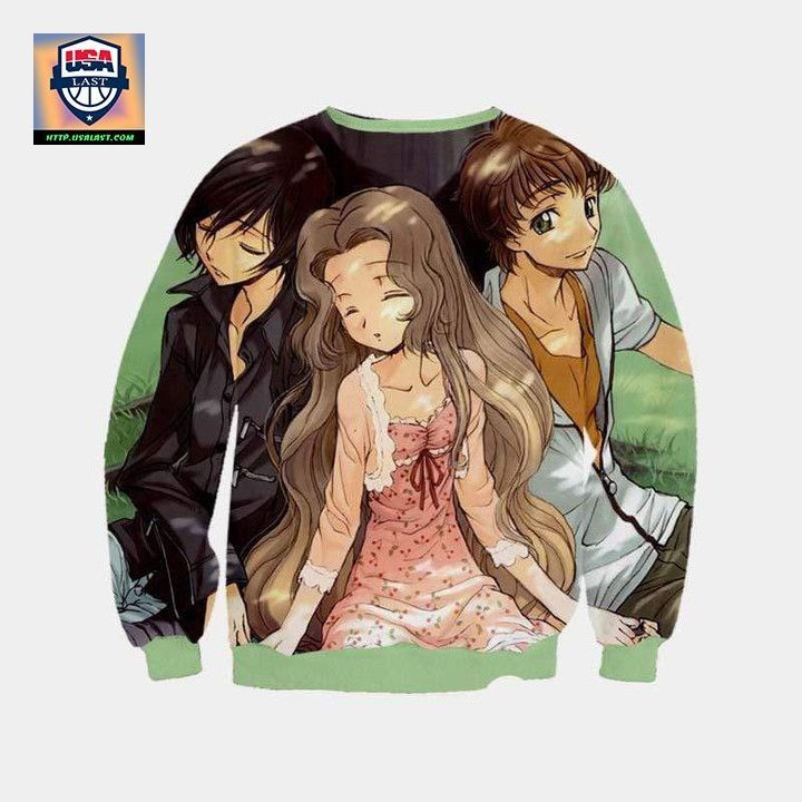 Suzaku Lelouch Nunnally Sweater Code Geass 3D Printed Sweater