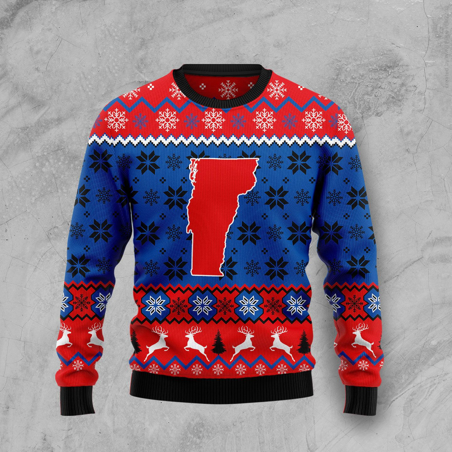 Sweet Home Vermont Ugly Christmas Sweater, Perfect Holiday Gift