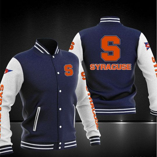 Syracuse Orange Varsity Baseball Jacket for Men & Women | NCAA Team Fan Gift