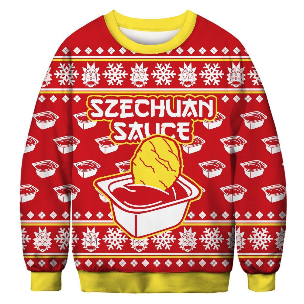 Szechuan Sauce Ugly Christmas Sweater, Perfect Holiday Gift