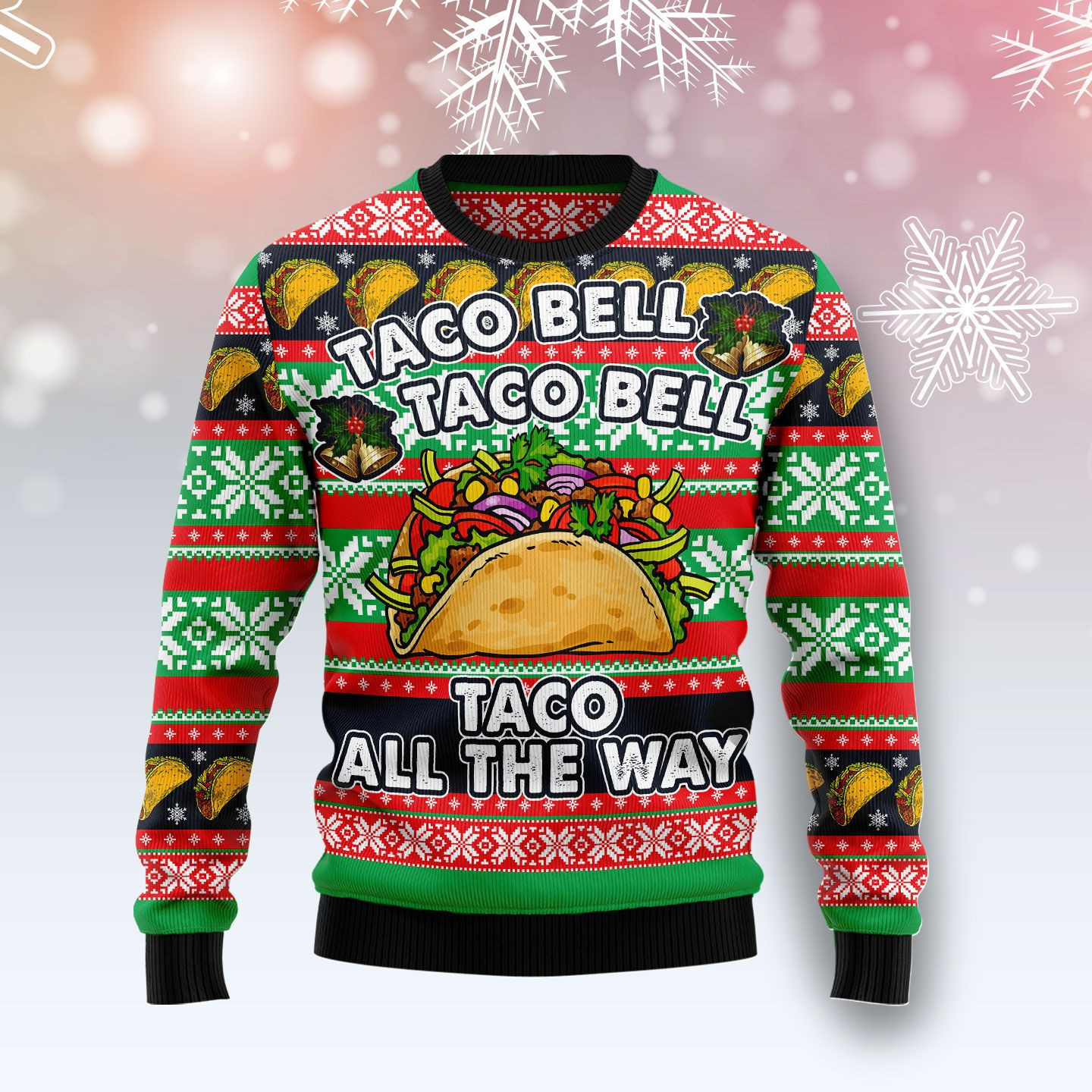 Taco Bell Ugly Christmas Sweater, Perfect Holiday Gift