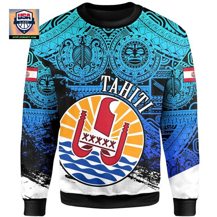 Tahiti Sweater Coat Of Arms Blue Special A02