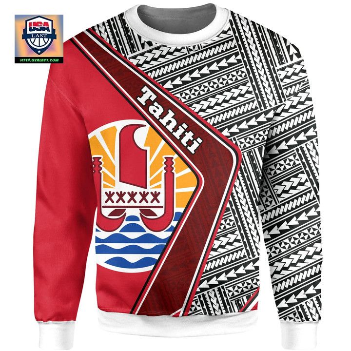 Tahiti Sweater Polynesian Coat Of Arms A224
