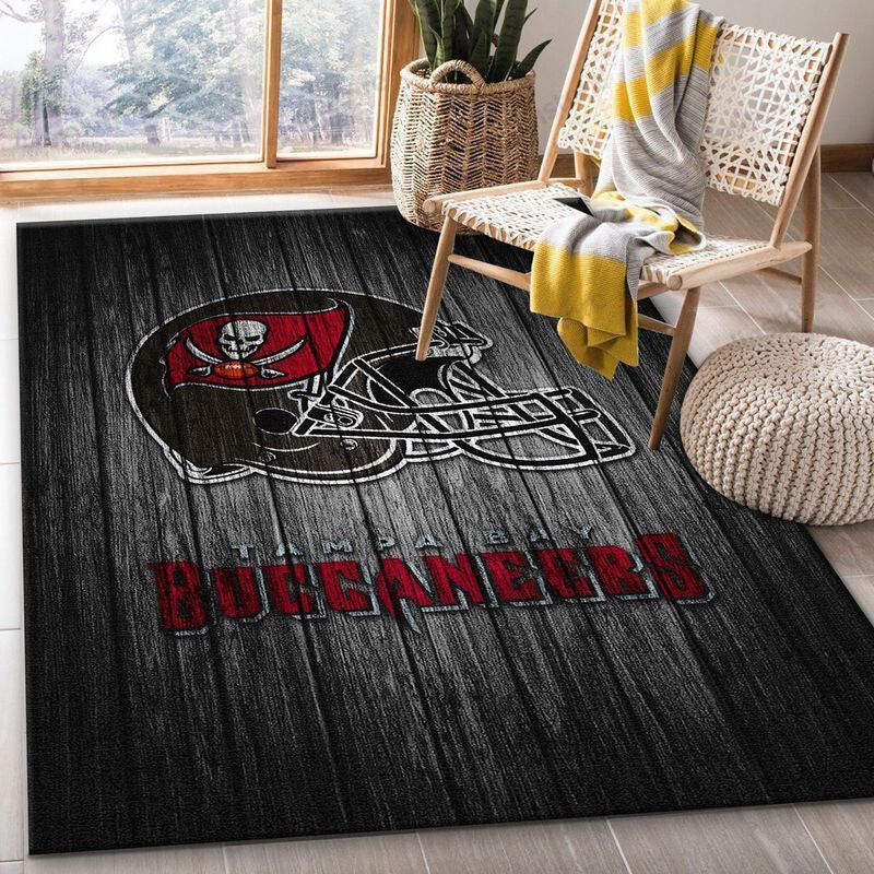 Tampa Bay Buccaneers 11 3D Rectangle Area Rug – Full Print Carpet For Living Room & Bedroom Home Decor