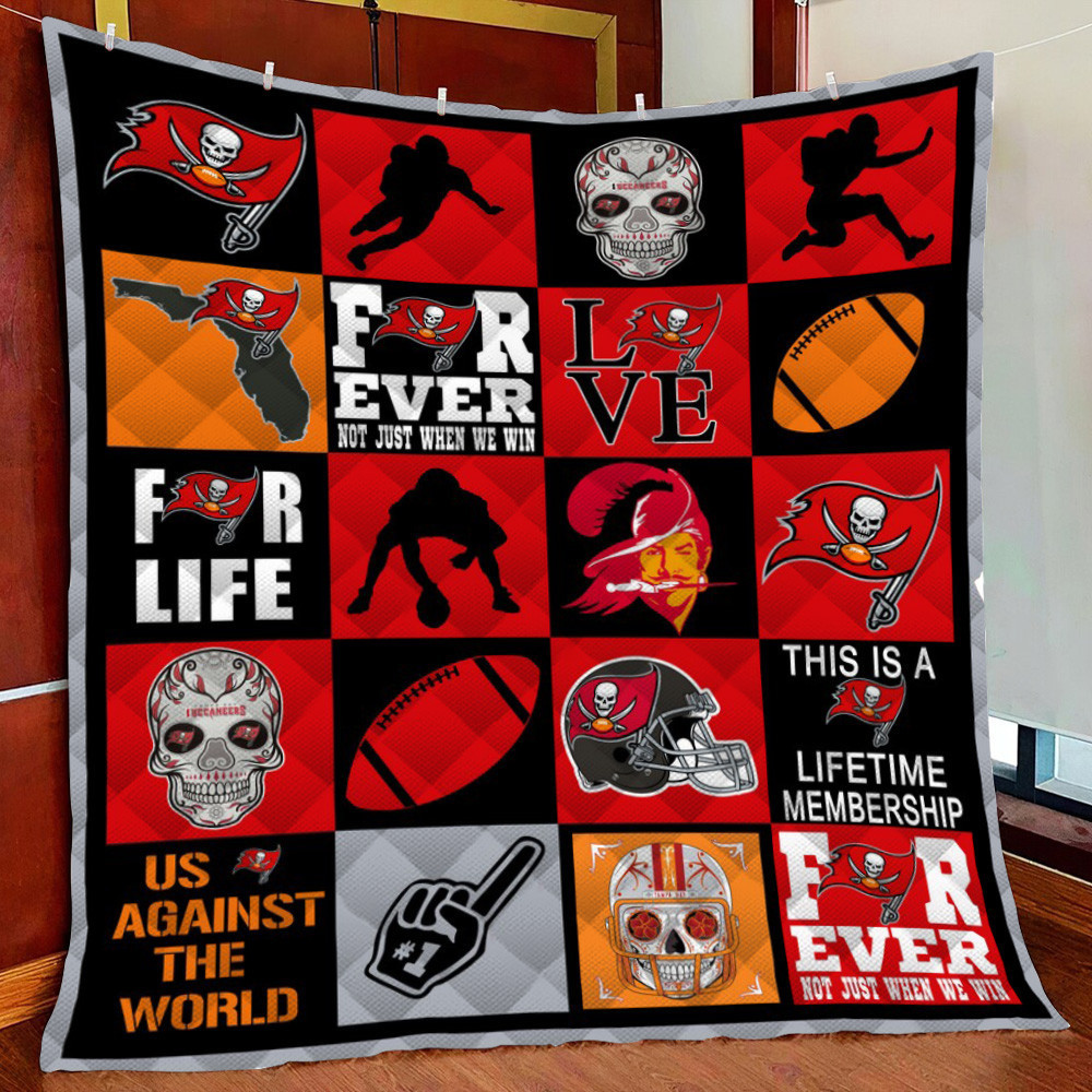 Tampa Bay Buccaneers Fleece Blanket Quilt Blanket