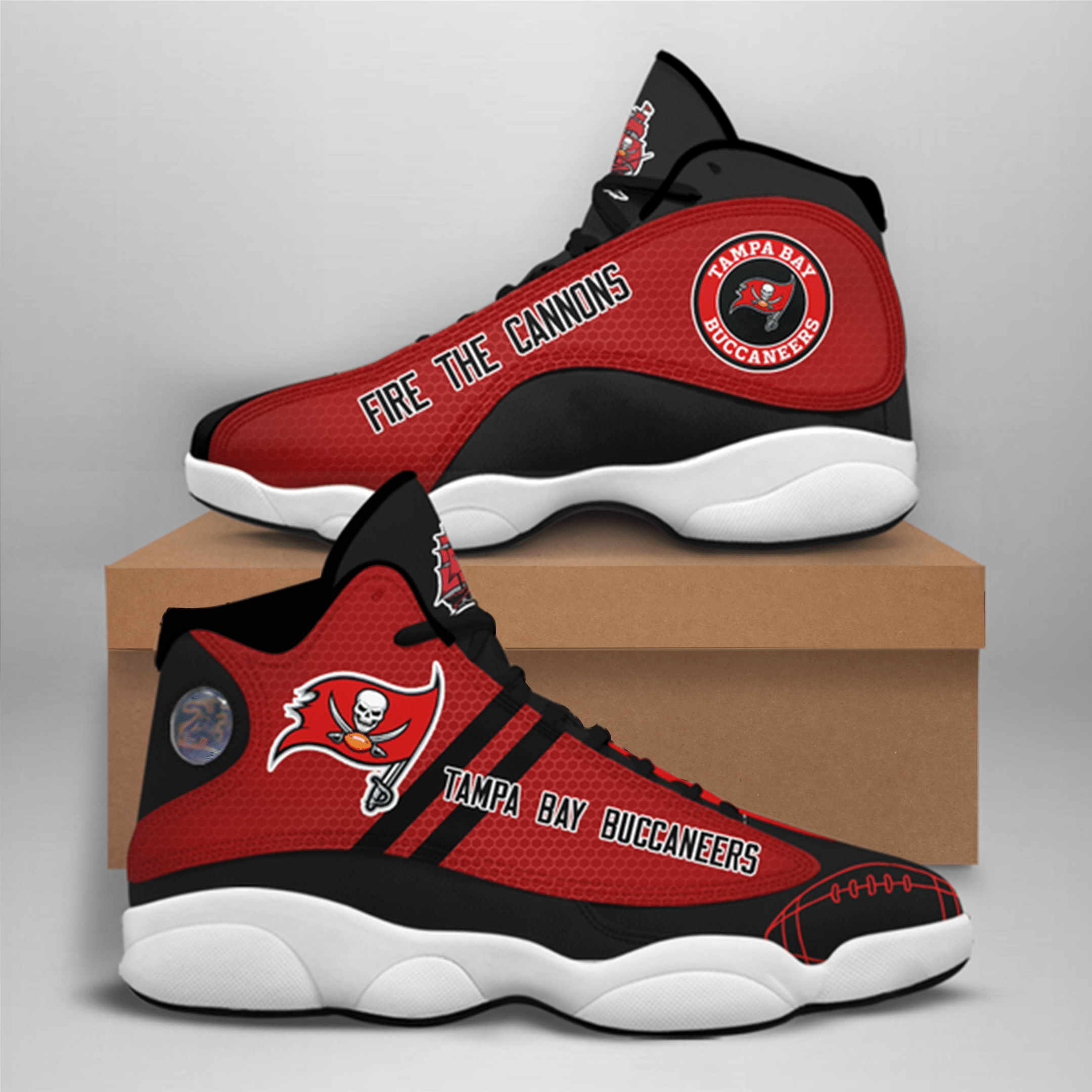 Tampa Bay Buccaneers JD13 Sneakers Shoes for Men & Women | Custom Fan Gift