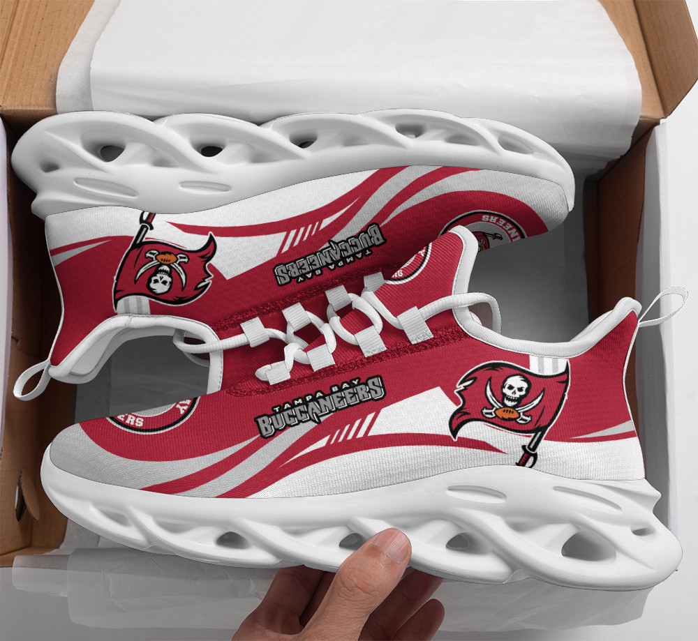 Tampa Bay Buccaneers Max Soul Shoes Sneakers for Men And Women – NFL Football Fan Shoes, Team Sneakers