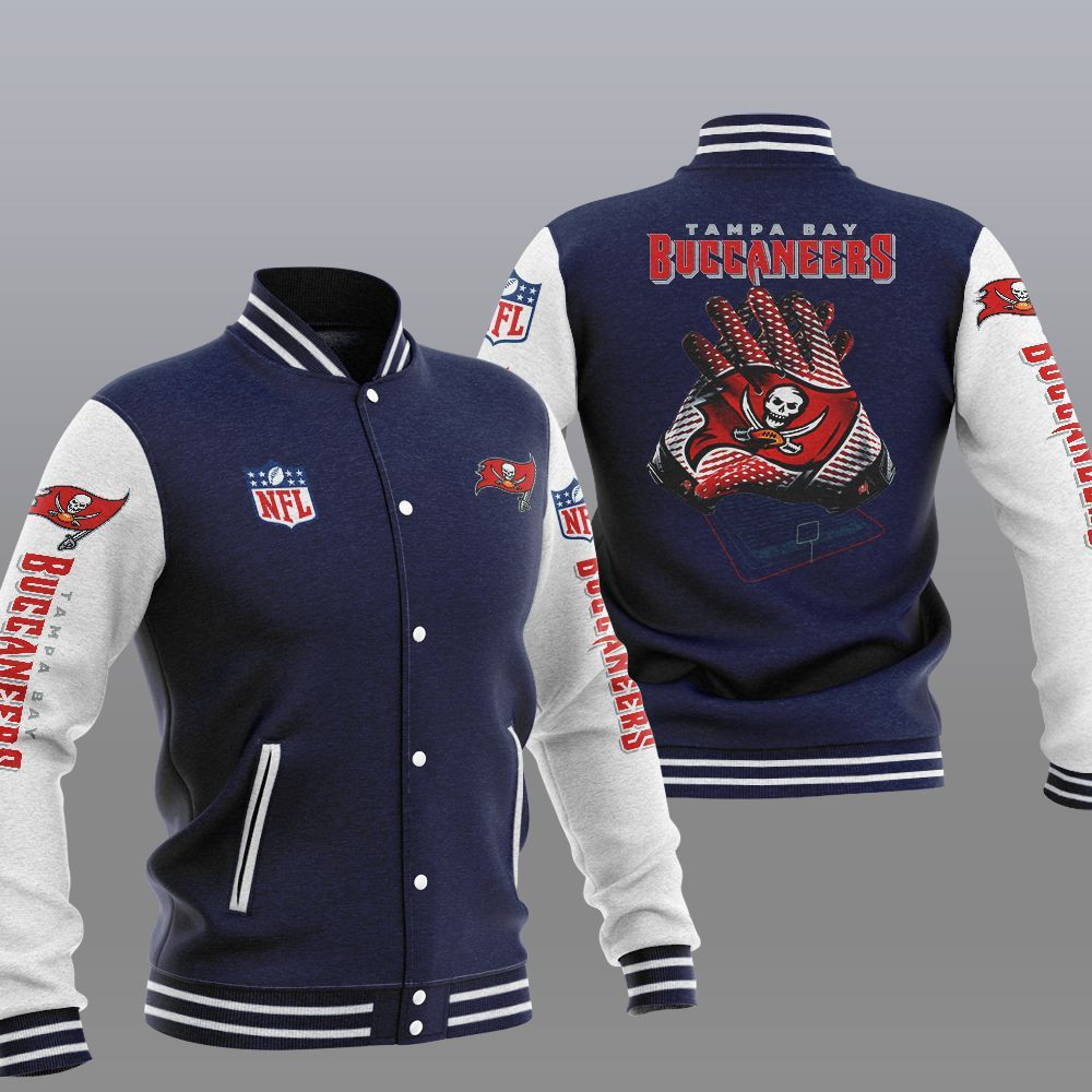 Tampa Bay Buccaneers Navy Varsity Baseball Jacket for Men & Women | NFL Team Fan Gift