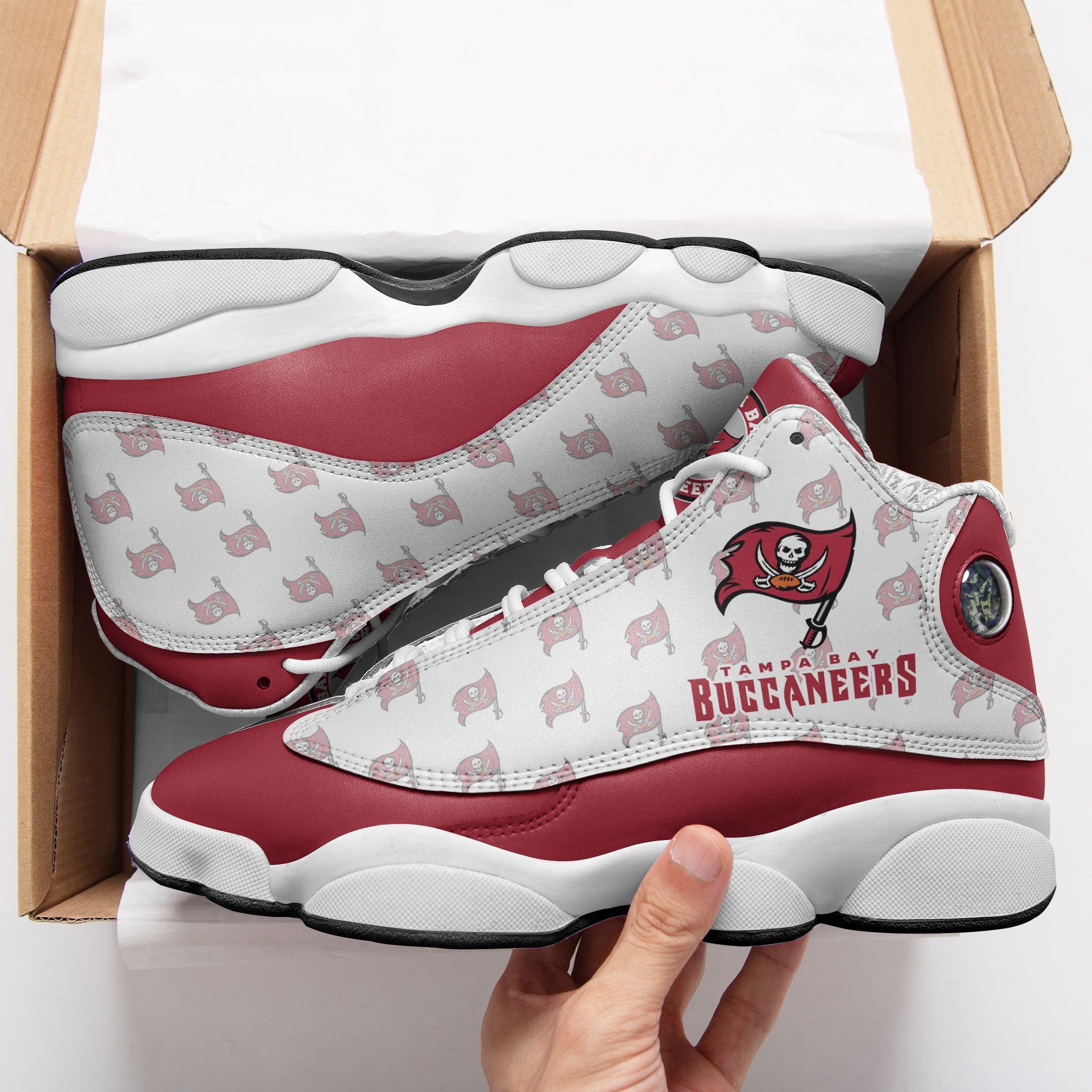 Tampa Bay Buccaneers NFL JD13 Sneakers Shoes for Men & Women | Custom Fan Gift