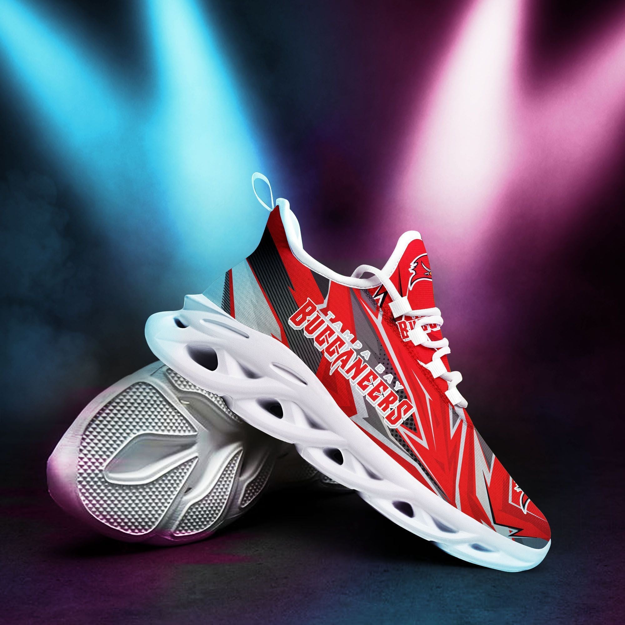 Tampa Bay Buccaneers NFL Max Soul Shoes Sneakers for Men And Women – NFL Football Fan Shoes, Team Sneakers - Image 3