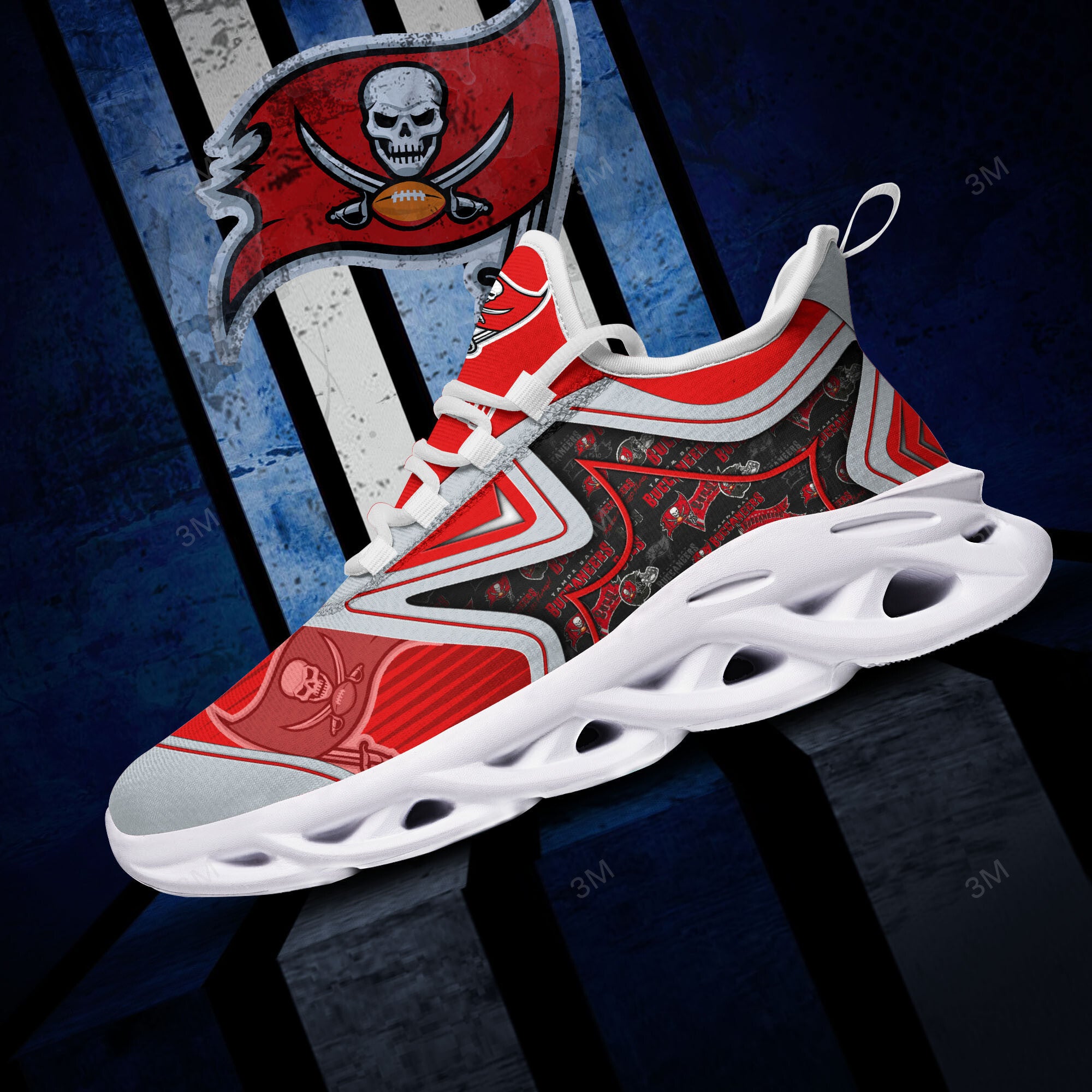 Tampa Bay Buccaneers NFL Max Soul Shoes Sneakers for Men And Women – NFL Football Fan Shoes, Team Sneakers