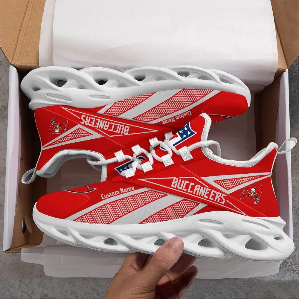 Tampa Bay Buccaneers NFL Max Soul Shoes Sneakers for Men And Women – NFL Football Fan Shoes, Team Sneakers