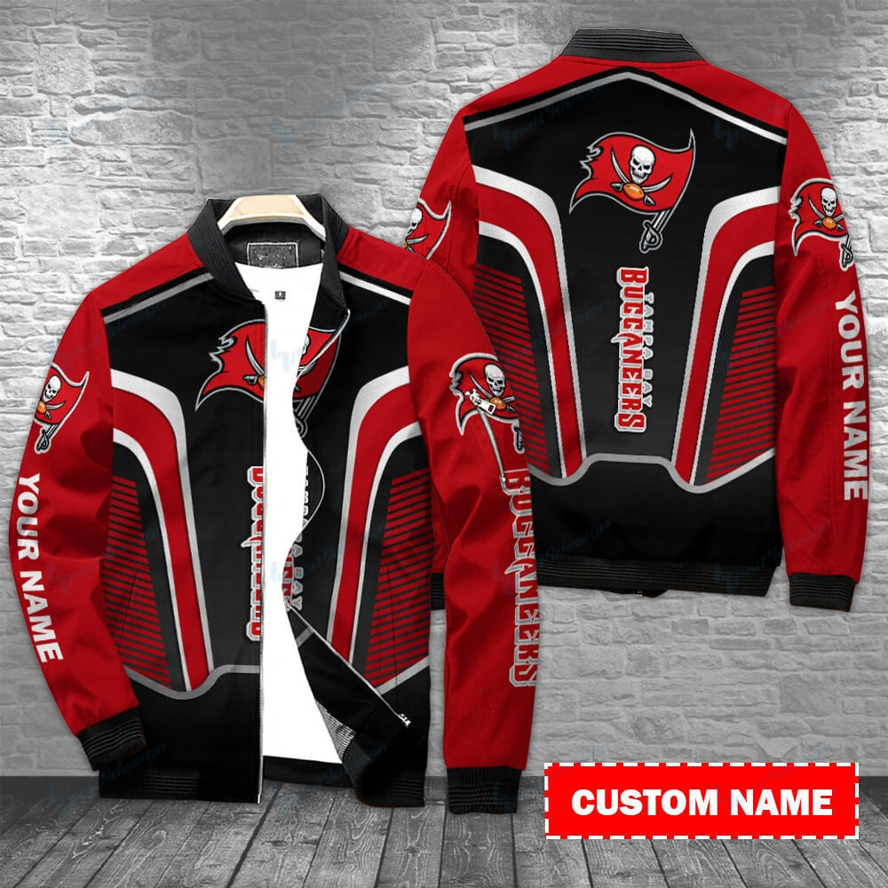 Tampa Bay Buccaneers Personalized Bomber Jacket | NFL Team Jacket for Men & Women | Football Fan Gift