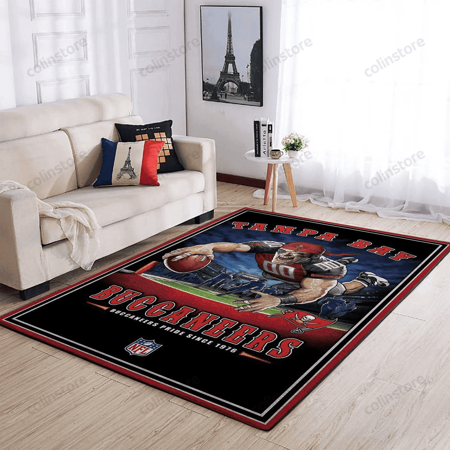 Tampa Bay Buccaneers Team Pride Nice Gift Rectangle Area Rug – Full Print Carpet For Living Room & Bedroom Home Decor